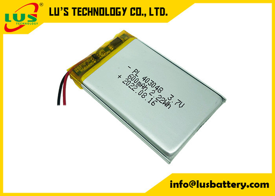 理性的な盛り土ランプLP403048 LP303065のための600mah 3.7v 303450電池のLipo電池